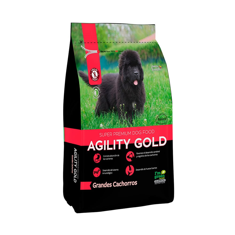 AGILITY GOLD PERROS CACHORROS RAZAS GRANDES