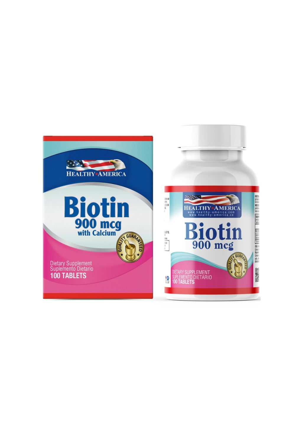BIOTIN 900MCG CALCIO 100 CAPSULAS
