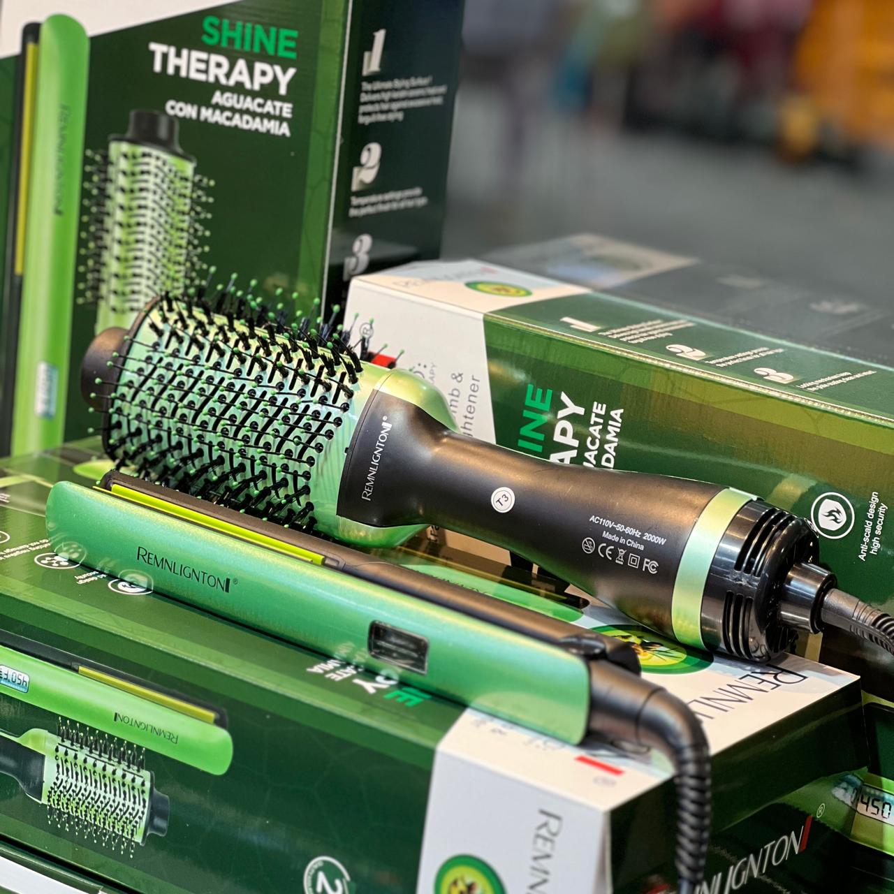 DUO PLANCHA Y SEPILLO SECADOR REMNLIGNTON