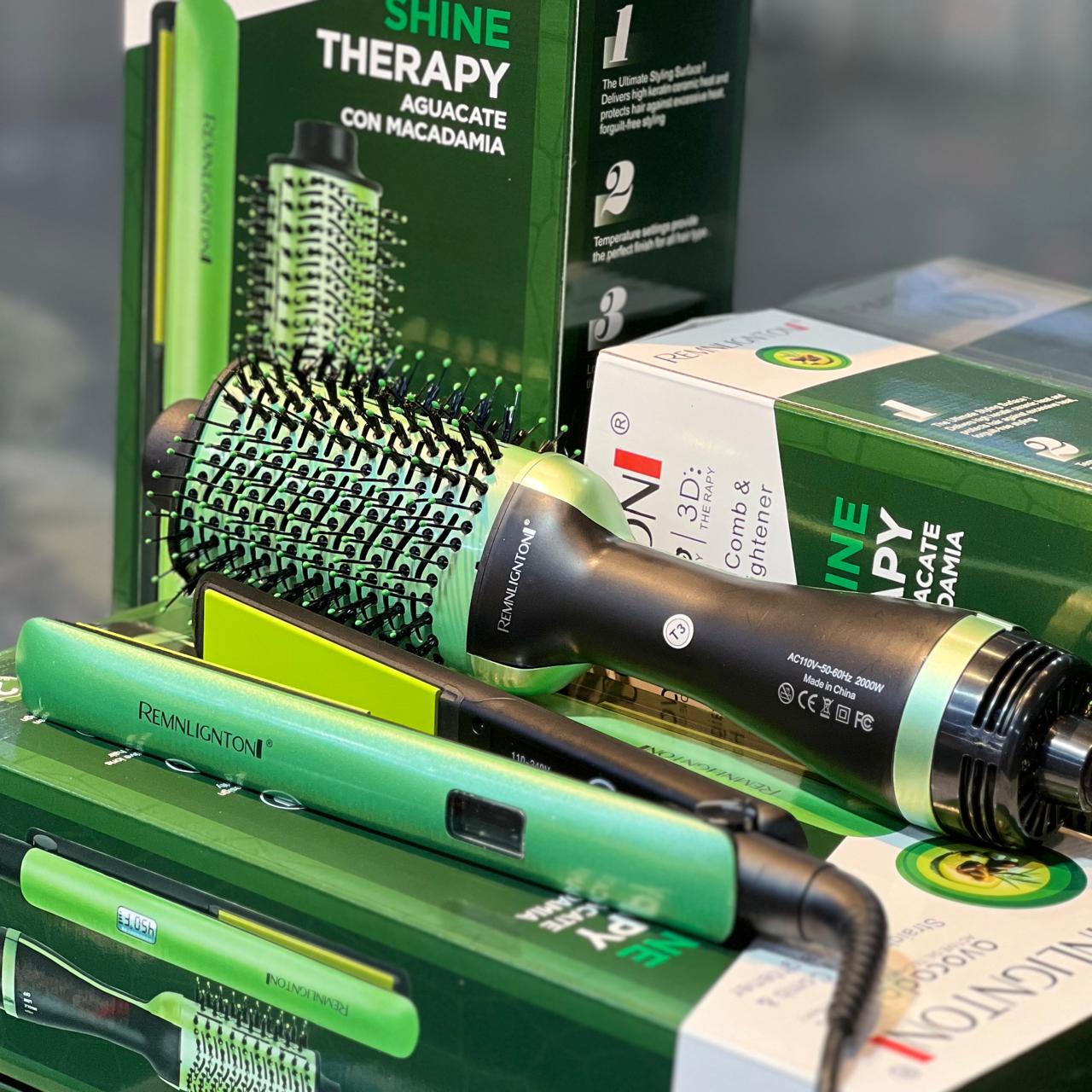 DUO PLANCHA Y SEPILLO SECADOR REMNLIGNTON