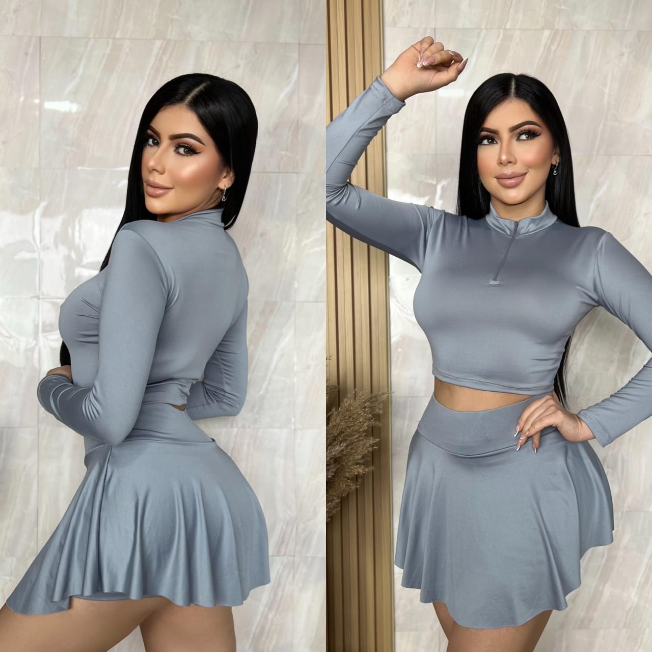 CONJUNTO DUO FALDA, BUZO