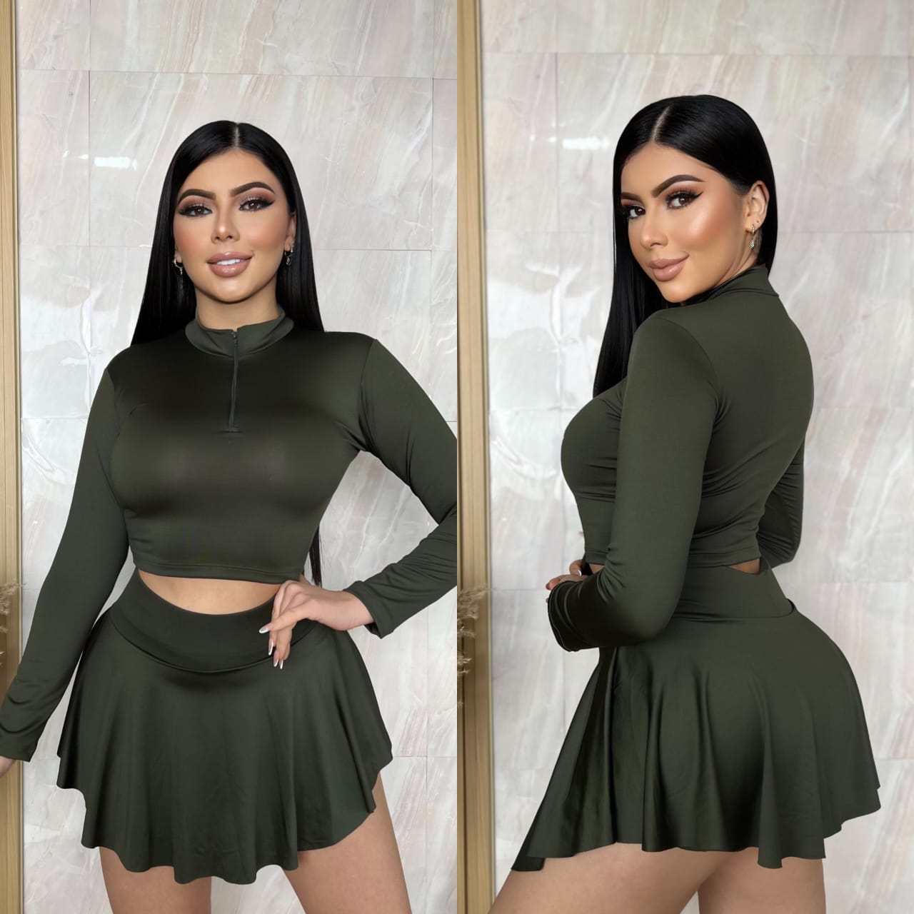 CONJUNTO DUO FALDA, BUZO