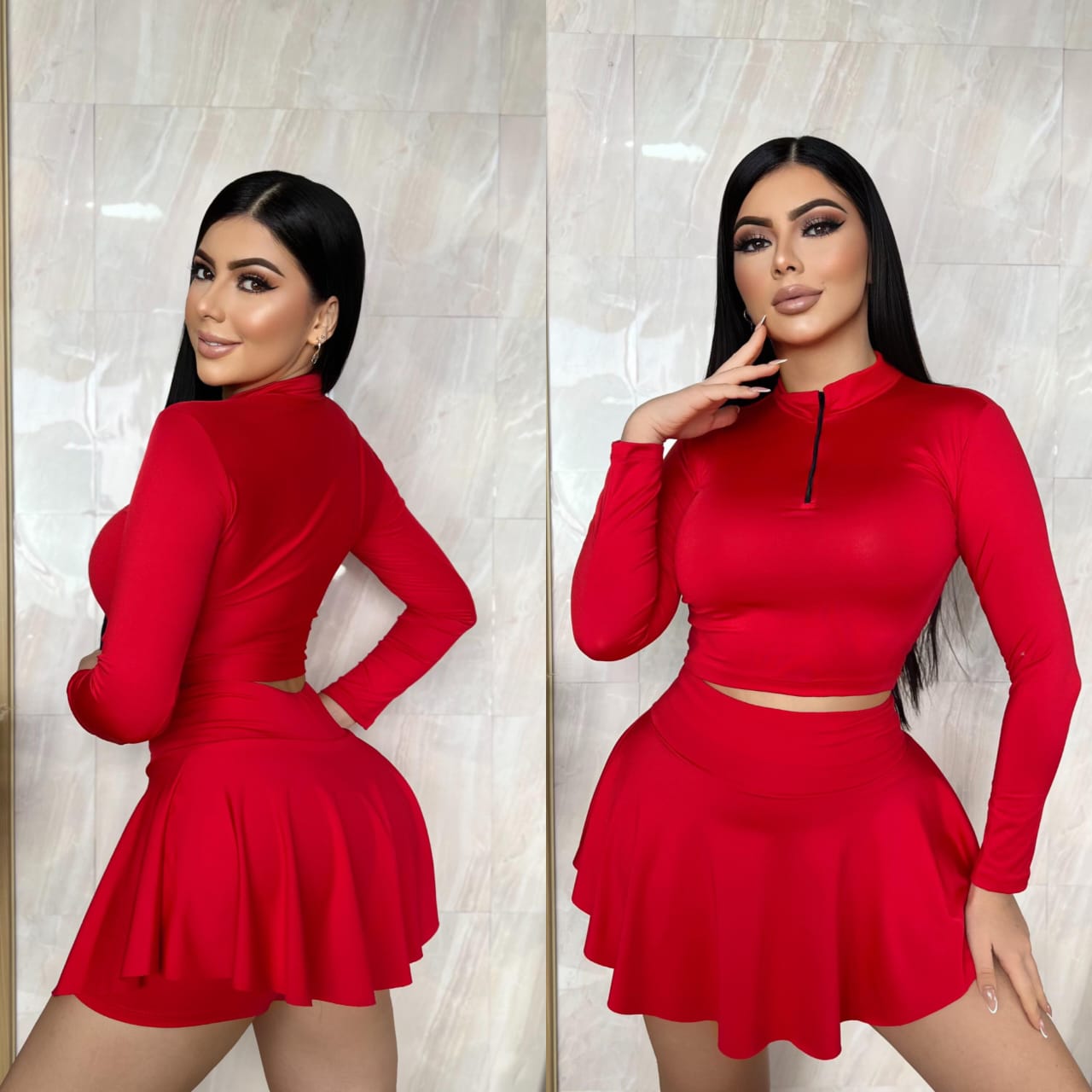 CONJUNTO DUO FALDA, BUZO