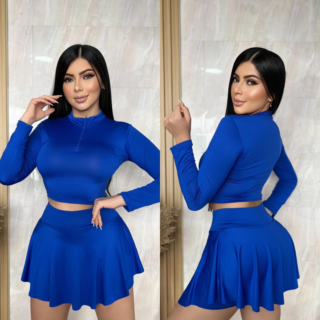 CONJUNTO DUO FALDA, BUZO