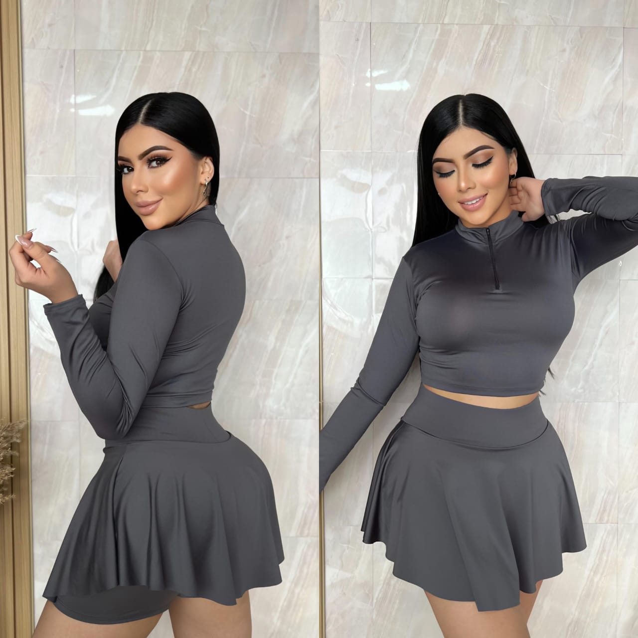 CONJUNTO DUO FALDA, BUZO