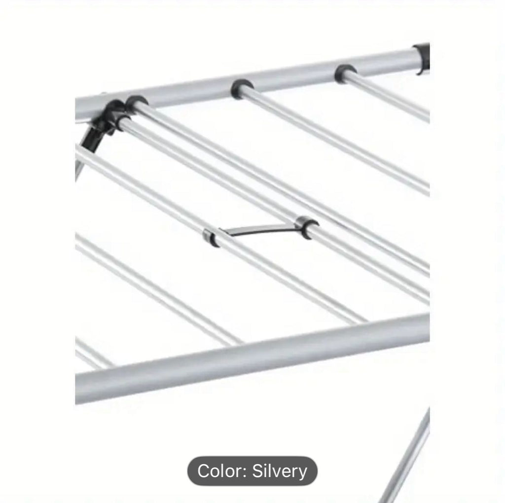 Colgador de ropa plegable de acero inoxidable