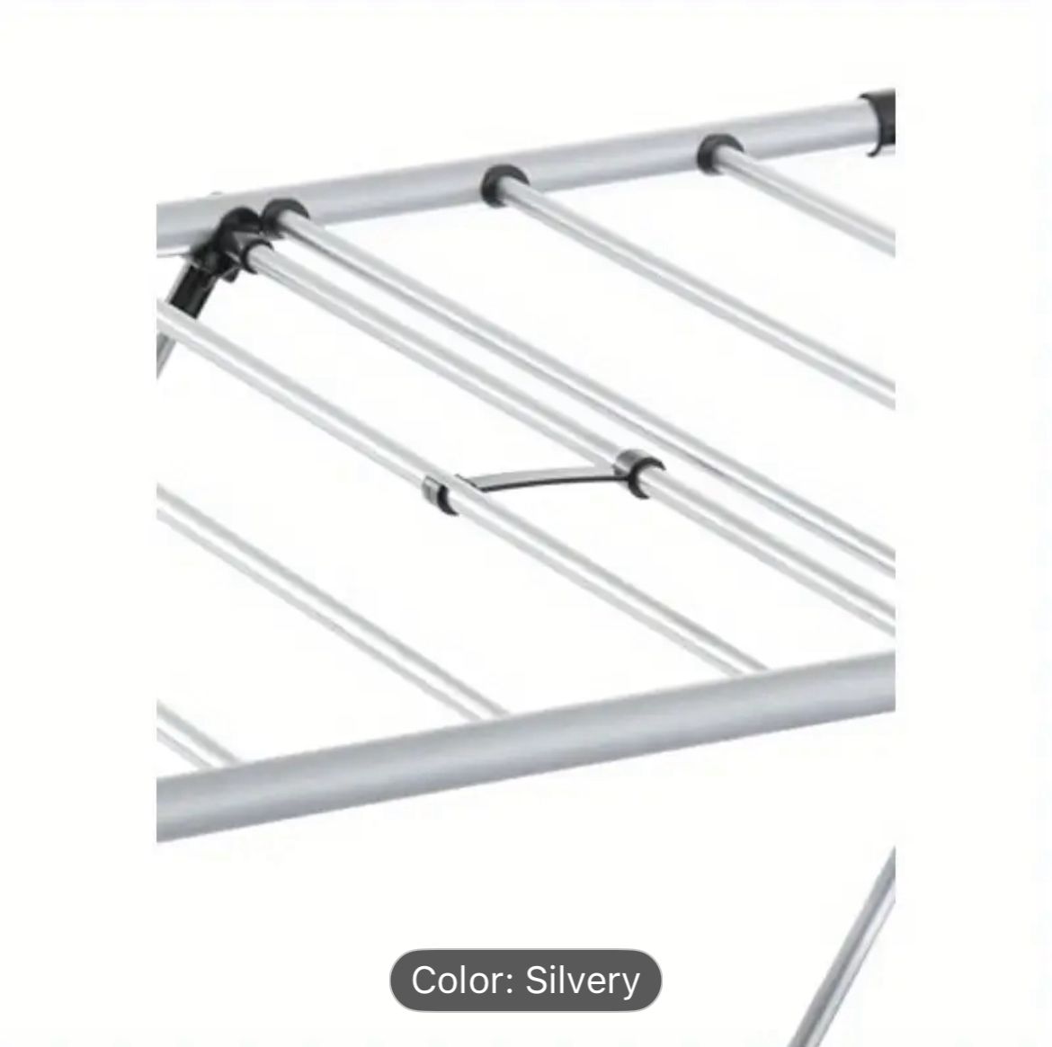 Colgador de ropa plegable de acero inoxidable