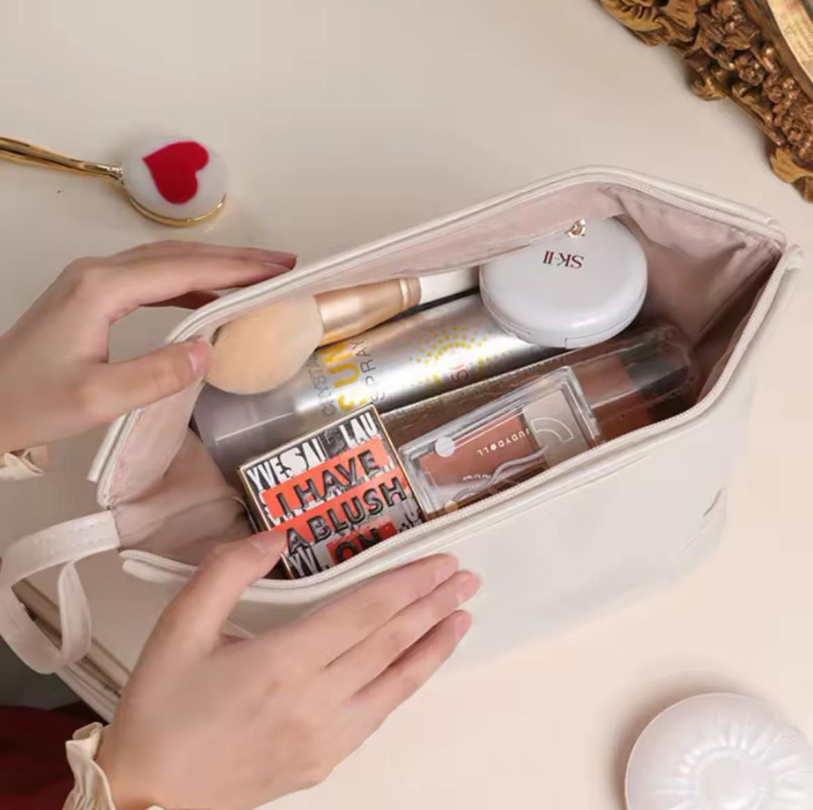 Cosmetiquera de viaje grande